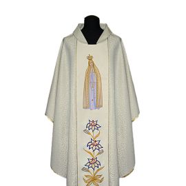 Ornat haftowany MB Fatimska - Ornaty Maryjne - zdjęcie 2 - Ornat haftowany MB Fatimska