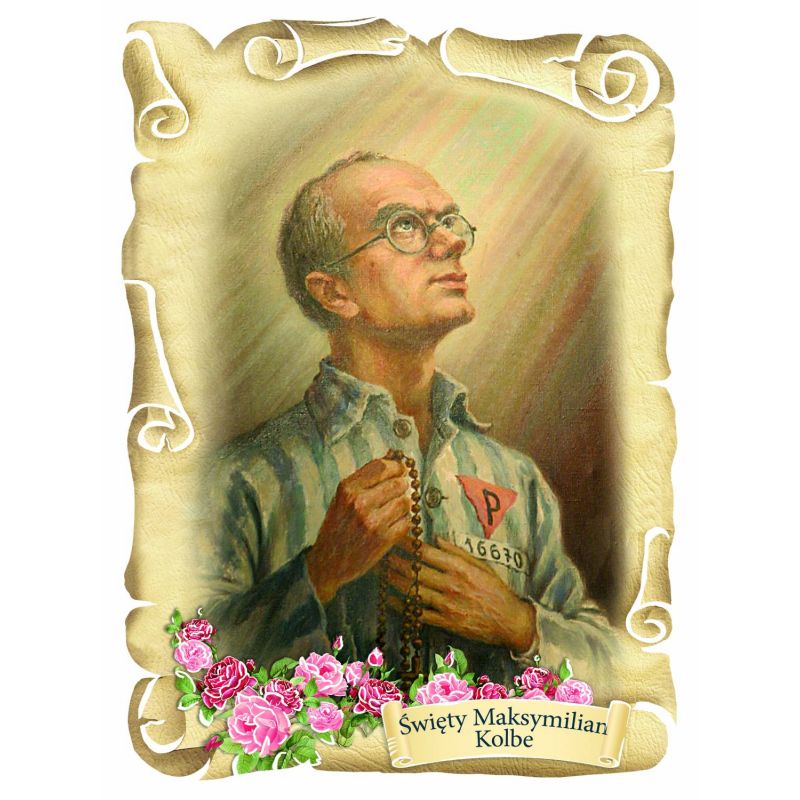 Magnes Święty Maksymilian Kolbe - MAGNESY RELIGIJNE - Magnes Święty Maksymilian Kolbe