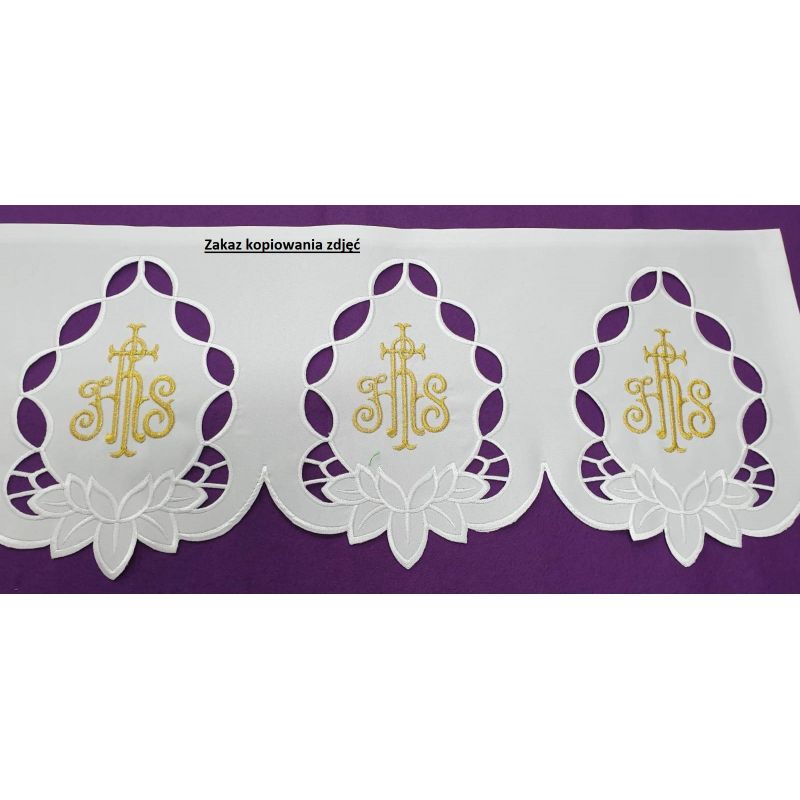 Obrus ołtarzowy - wzór eucharystyczny  (227) - OBRUSY WIELKANOCNE - Obrus ołtarzowy - wzór eucharystyczny  (227)