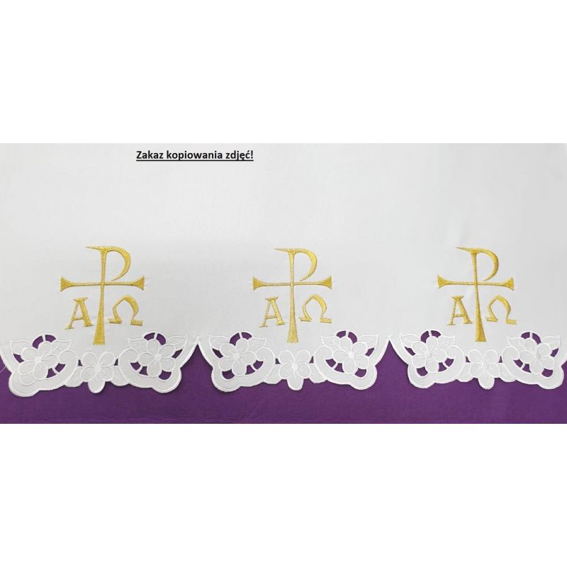 Obrus ołtarzowy - wzór eucharystyczny  (228) - OBRUSY WIELKANOCNE - Obrus ołtarzowy - wzór eucharystyczny  (228)