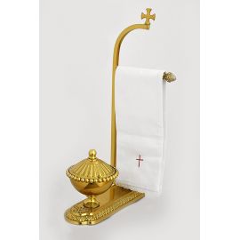 Lavabo z serwetnikiem odlew mosiężny, dekorowane (5) - KOMPLET DO MYCIA RĄK/ KOMPLET DO LAWABO