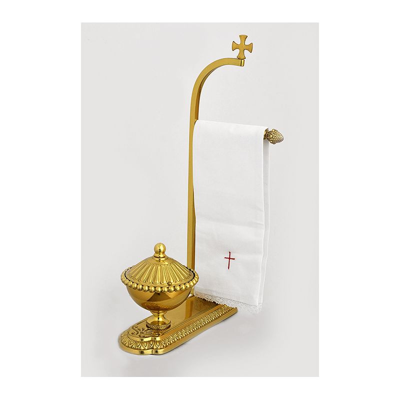 Lavabo z serwetnikiem odlew mosiężny, dekorowane (5) - KOMPLET DO MYCIA RĄK/ KOMPLET DO LAWABO - Lavabo z serwetnikiem odlew mosiężny, dekorowane (5)