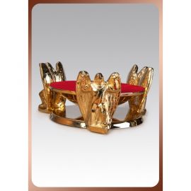 Tron pod monstrancje 8 cm, mosiężne aniołki (9) - Tron pod monstrancje