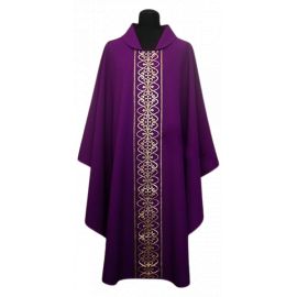 Ornat strecz, pas tkany, kolory liturgiczne (69) - Ornaty haftowane - zdjęcie 3 - Ornat strecz, pas haftowany, kolory liturgiczne (69)