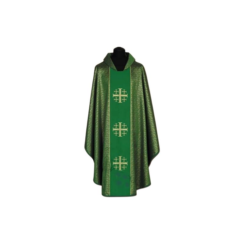 Ornat zielony + złoty ornament (52A) - Ornaty zielone - Ornat zielony + złoty ornament (52A)