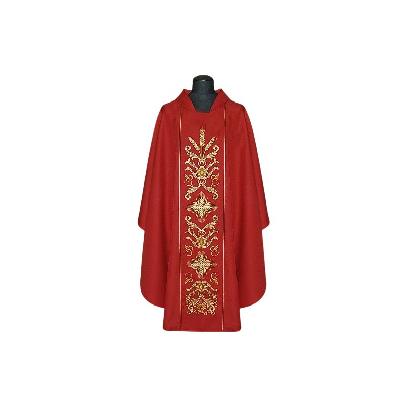 Ornat bogato haftowany (783) - Ornaty czerwone - Ornat bogato haftowany (783)