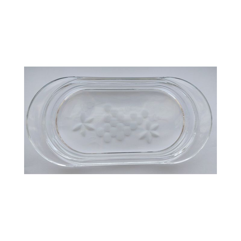 Taca kryształowa pod ampułki z uszami 21 x 10 cm - AMPUŁKI I TACKI MSZALNE - Taca kryształowa pod ampułki z uszami 21 x 10 cm