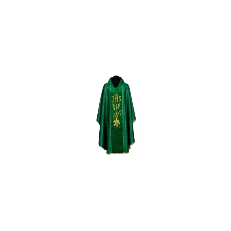 Ornat bogato haftowany adamaszek (98A) - Ornaty zielone - Ornat bogato haftowany adamaszek (98A)