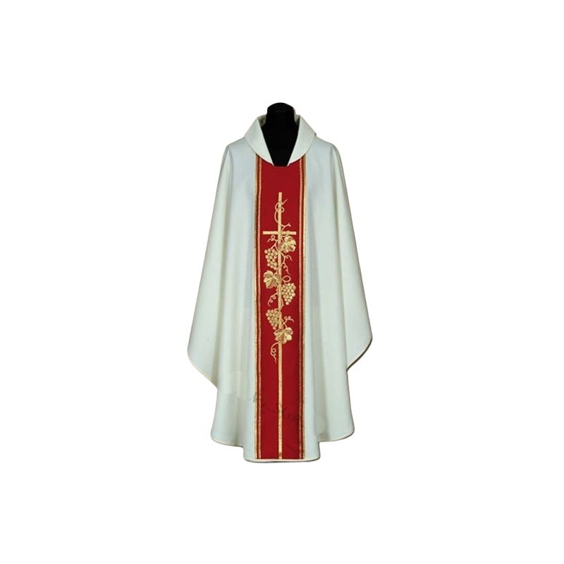 Ornat haftowany (11A) - Ornaty białe/ ecru - Ornat haftowany (11A)