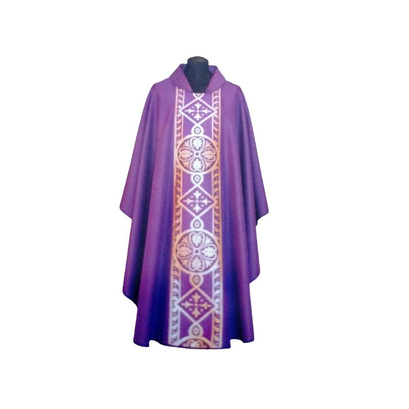 Ornat haftowany (27A) - Ornaty fioletowe - Ornat haftowany (27A)