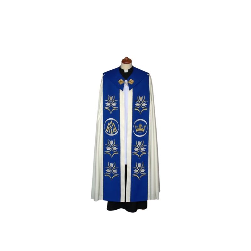 Kapa maryjna haftowana (75) - KAPY LITURGICZNE - Kapa maryjna haftowana (75)