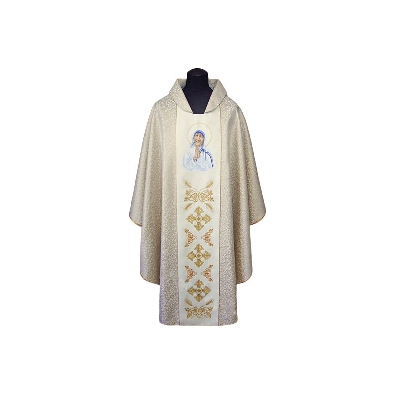 Ornat haftowany św. Teresa z Kalkuty - Ornaty z wizerunkiem świętych - Ornat haftowany św. Teresa z Kalkuty