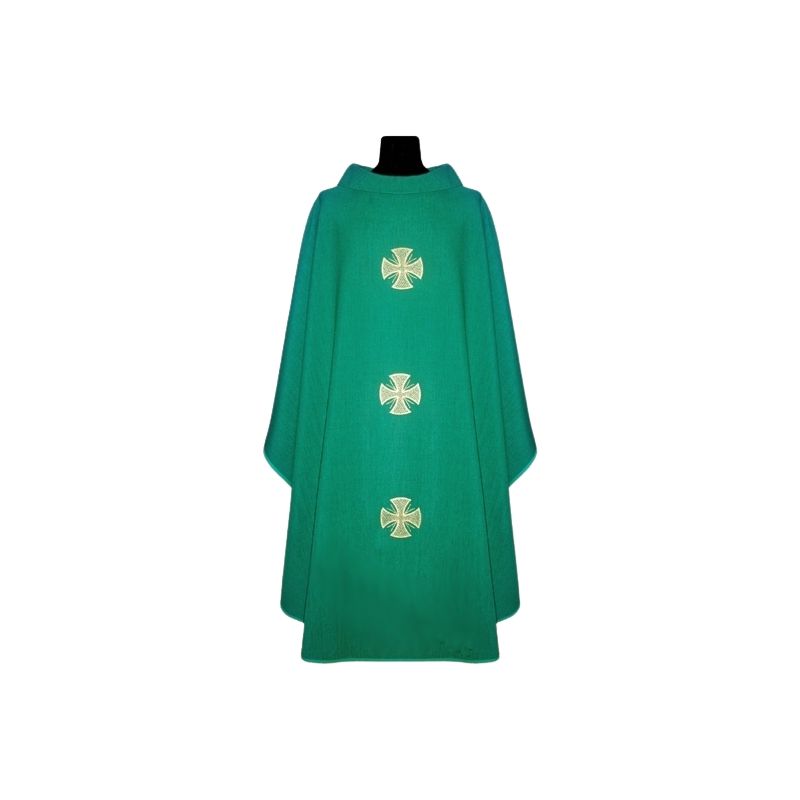 Ornat z lnu - kolory liturgiczne krzyż - Ornaty lniane - Ornat z lnu - kolory liturgiczne