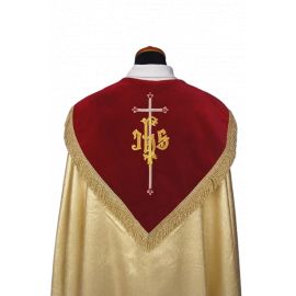 Kapa haftowana IHS (11b) - KAPY LITURGICZNE - zdjęcie 4 - Kapa haftowana IHS (11b)