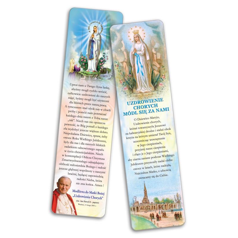 Zakładka do książki - Uzdrowienie Chorych módl się za nami - Zakładki religijne do książek - Zakładka do książki - Uzdrowienie Chorych módl się za nami