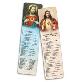 Zakładka do książki - Litania do Najświętszego Serca Pana Jezusa - Zakładki religijne do książek