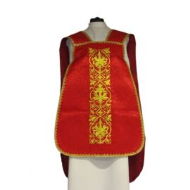 Ornat rzymski IHS - czerwony (12) - Ornaty rzymskie