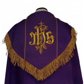 Kapa haftowana - IHS (kolory liturgiczne) - KAPY LITURGICZNE - zdjęcie 3 - Kapa haftowana - IHS (kolory liturgiczne)