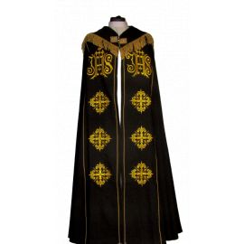 Kapa haftowana - IHS (kolory liturgiczne)