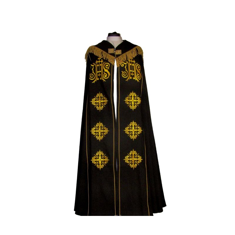 Kapa haftowana - IHS (kolory liturgiczne) - KAPY LITURGICZNE - Kapa haftowana - IHS (kolory liturgiczne)