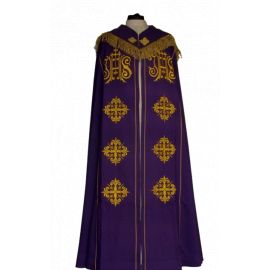 Kapa haftowana - IHS (kolory liturgiczne) - KAPY LITURGICZNE - zdjęcie 2 - Kapa haftowana - IHS (kolory liturgiczne)