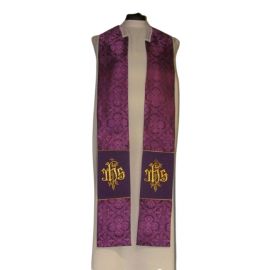 Kapa haftowana - IHS (kolory liturgiczne) - rozeta - KAPY LITURGICZNE - zdjęcie 3 - Kapa haftowana - IHS (kolory liturgiczne) - rozeta