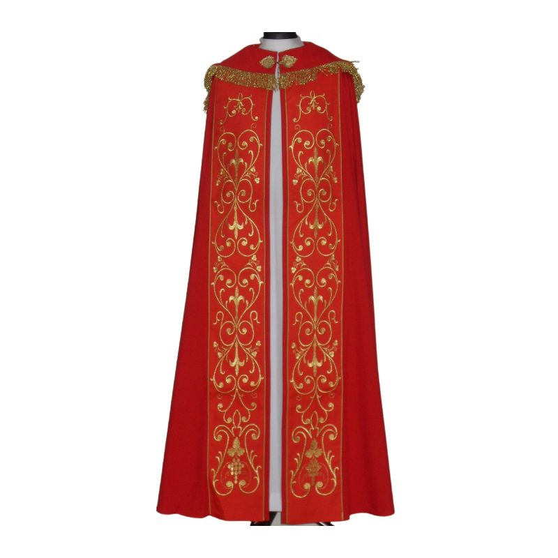 Kapa haftowana - IHS kolory liturgiczne (2) - KAPY LITURGICZNE - Kapa haftowana - IHS kolory liturgiczne (2)