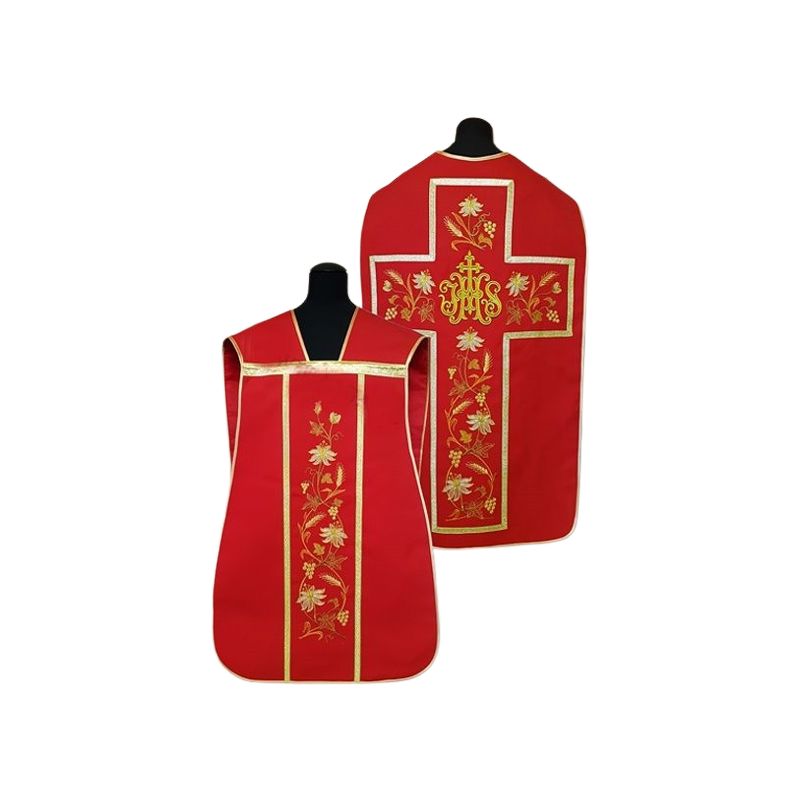 Ornat rzymski IHS kolory liturgiczne (45) - Ornaty rzymskie - Ornat rzymski IHS kolory liturgiczne (45)