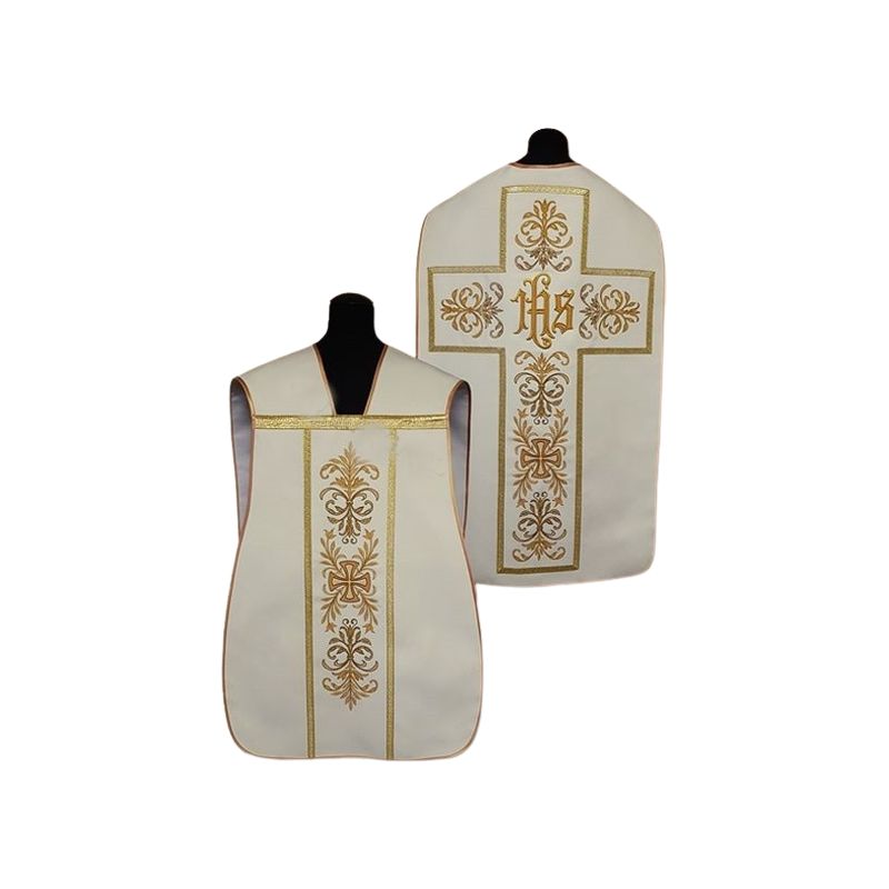 Ornat rzymski IHS kolory liturgiczne (44) - Ornaty rzymskie - Ornat rzymski IHS kolory liturgiczne (44)