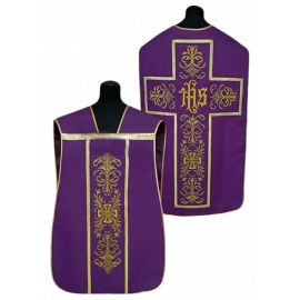 Ornat rzymski IHS kolory liturgiczne (44) - Ornaty rzymskie - zdjęcie 2 - Ornat rzymski IHS kolory liturgiczne (44)