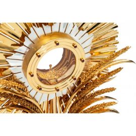 Monstrancja złocona, bogato zdobiona - 77 cm (S128) - MONSTRANCJE - zdjęcie 2 - Monstrancja złocona, bogato zdobiona - 77 cm (S128)