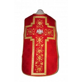 Ornat rzymski czerwony rozeta (49) - Ornaty rzymskie