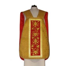 Ornat rzymski czerwony Serce Pana Jezusa (61) - Ornaty z Jezusem - zdjęcie 2 - Ornat rzymski czerwony Serce Pana Jezusa (61)