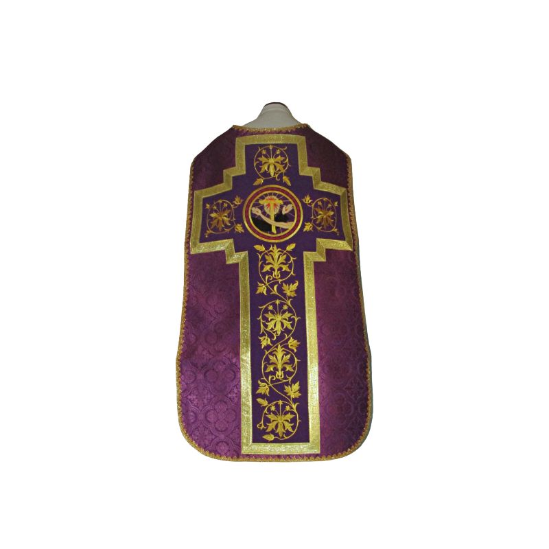 Ornat rzymski haftowany Symbol Franciszkański - Ornaty rzymskie - Ornat rzymski haftowany Symbol Franciszkański