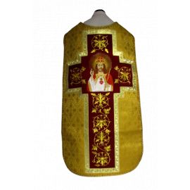 Ornat rzymski haftowany Chrystus Król - Ornaty z Jezusem