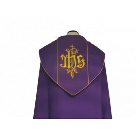 Kapa haftowana fioletowa - ornament (4) - KAPY LITURGICZNE - zdjęcie 3 - Kapa haftowana fioletowa - ornament (4)