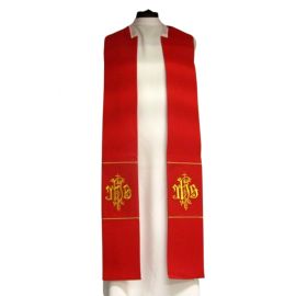 Kapa haftowana czerwona - ornament (4) - KAPY LITURGICZNE - zdjęcie 2 - Kapa haftowana czerwona - ornament (4)