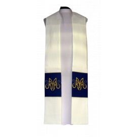 Kapa Maryjna - materiał ecru gładki - KAPY LITURGICZNE - zdjęcie 3 - Kapa Maryjna - materiał ecru gładki