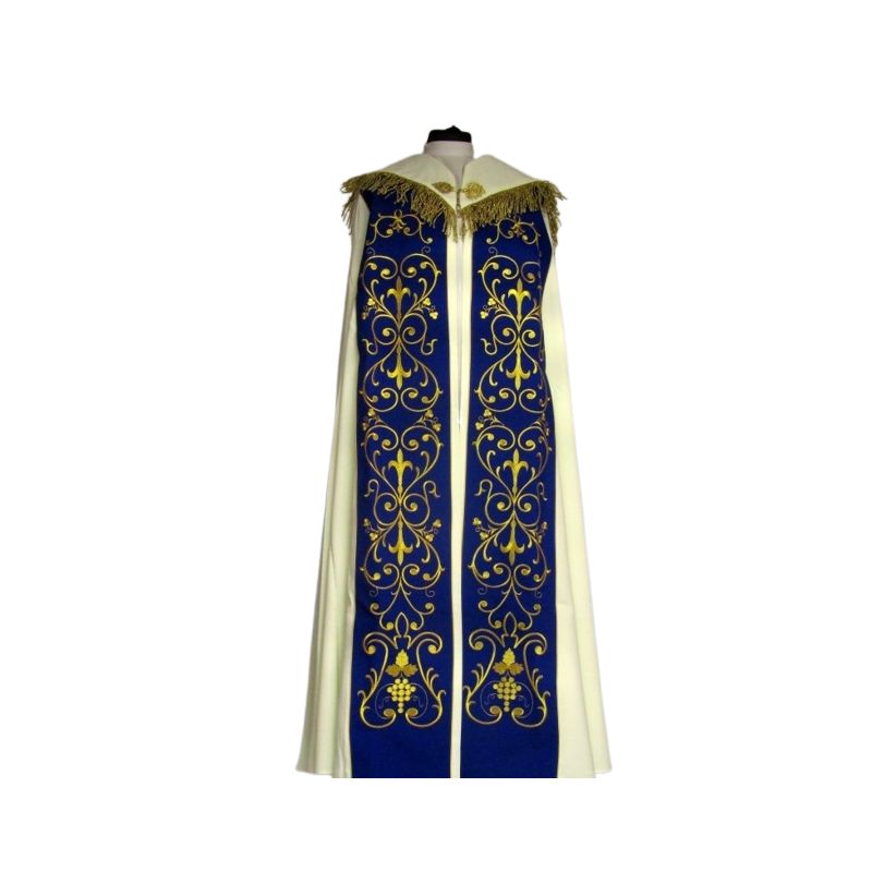 Kapa Maryjna - materiał ecru gładki - KAPY LITURGICZNE - Kapa Maryjna - materiał ecru gładki