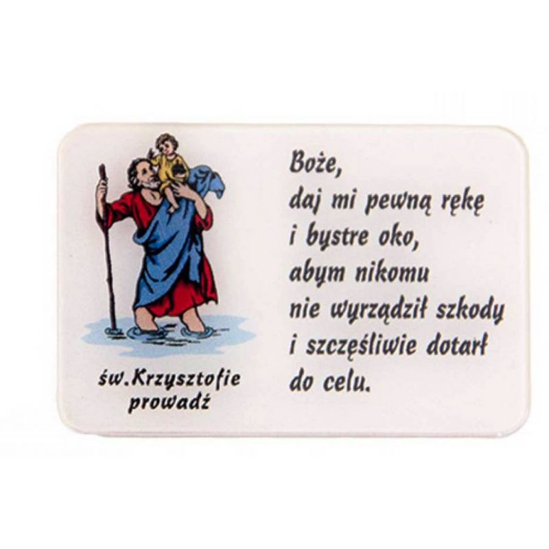 Święty Krzysztof - Plakietka samochodowa (4) - ŚWIĘTY KRZYSZTOF - Święty Krzysztof - Plakietka samochodowa (4)