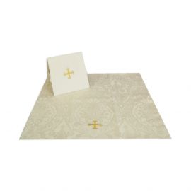 Bursa i welon na kielich - tkanina żakard, kolory liturgiczne (3) - BURSY, ZESTAWY DO CHORYCH - zdjęcie 2 - Bursa i welon na kielich - tkanina żakard, kolory liturgiczne (3)