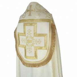 Kapa rzymska, kolory liturgiczne - tkanina żakard (10) - KAPY LITURGICZNE - zdjęcie 8 - Kapa rzymska, kolory liturgiczne - tkanina żakard (10)