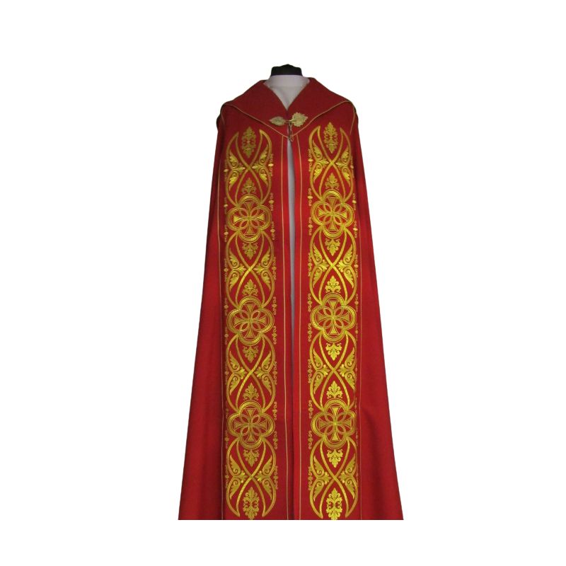 Kapa haftowana IHS - kolory liturgiczne (50) - KAPY LITURGICZNE - Kapa haftowana IHS - kolory liturgiczne (50)