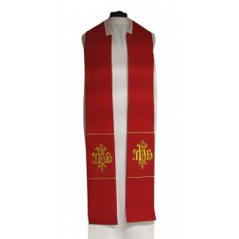 Kapa haftowana IHS - kolory liturgiczne (50) - KAPY LITURGICZNE - zdjęcie 3 - Kapa haftowana IHS - kolory liturgiczne (50)