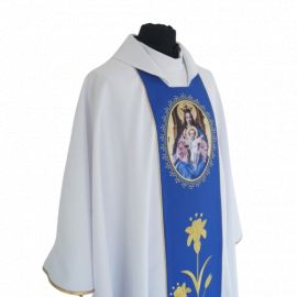 Ornat Maryjny Matka Boża z dzieciątkiem na tronie - Ornaty Maryjne - zdjęcie 2 - Ornat Maryjny Matka Boża z dzieciątkiem na tronie