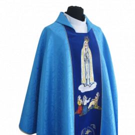 Ornat haftowany Matka Boża Fatimska (3) - ORNATY - zdjęcie 2 - Ornat haftowany Matka Boża Fatimska (3)