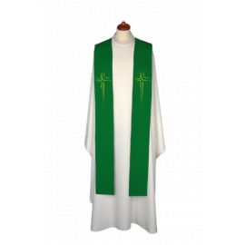 Stuła haftowana do koncelebry - kolory liturgiczne (2) - EUCHARYSTYCZNE - zdjęcie 4 - Stuła haftowana do koncelebry - kolory liturgiczne (2)
