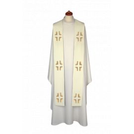 Stuła haftowana - kolory liturgiczne, Krzyże haft (14) - EUCHARYSTYCZNE - zdjęcie 2 - Stuła haftowana - kolory liturgiczne, Krzyże haft (14)