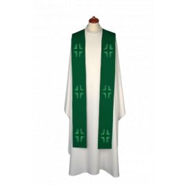 Stuła haftowana - kolory liturgiczne, Krzyże haft (14) - EUCHARYSTYCZNE - zdjęcie 3 - Stuła haftowana - kolory liturgiczne, Krzyże haft (14)