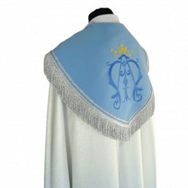 Kapa maryjna - pasy tkane, kaptur haft (77) - KAPY LITURGICZNE - zdjęcie 3 - Kapa maryjna - pasy tkane, kaptur haft (77)